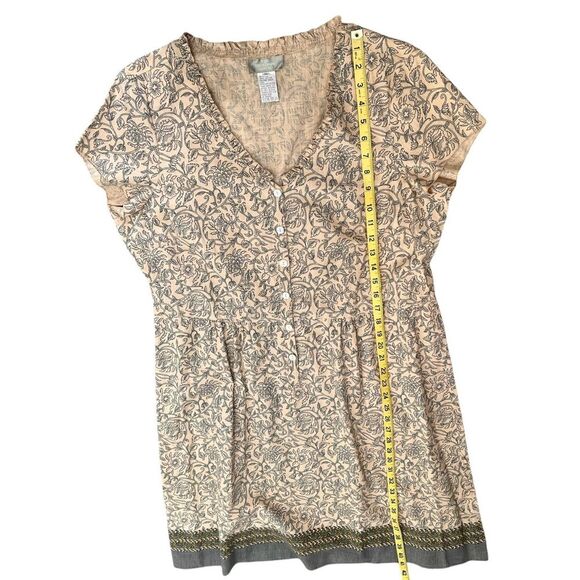 The Territory Ahead Button Front Floral Print Dress Size 16 Cotton Short Sleeved - Picture 8 of 10